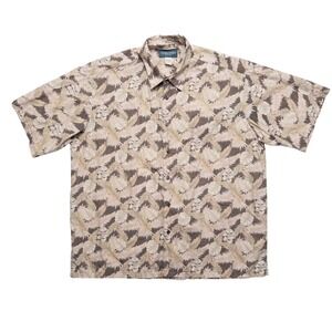 Cooke Street Honolulu Mens XL Tropical Short Sleeve Button Up Shirt Hawaiian